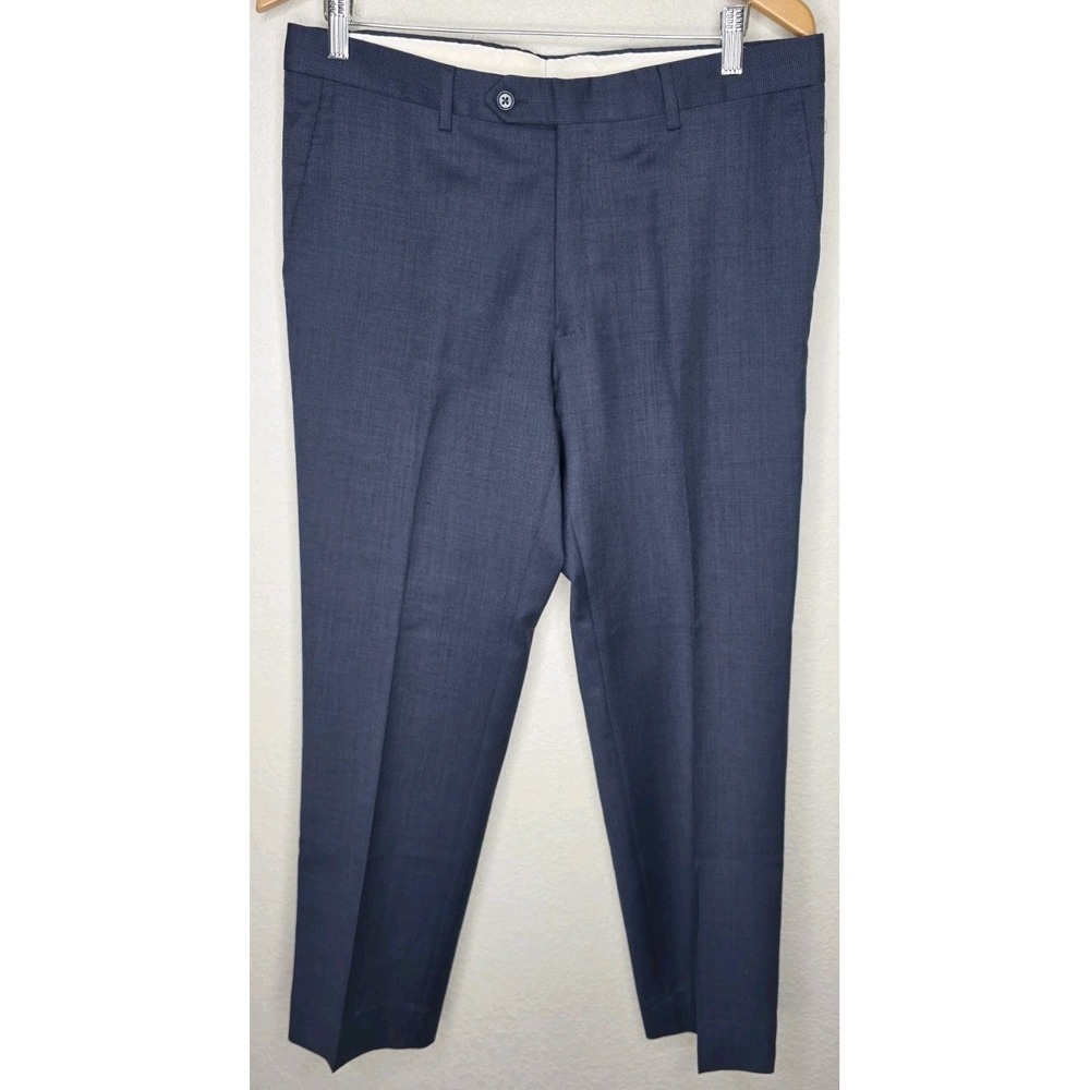 Tombolini Italian Pants Navy Made in Italy 50/6R Men 34x29 Career Business Slack